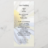 Daisy Shadow en Light Huwelijksbenodigdheden Programmakaart (Voorkant)