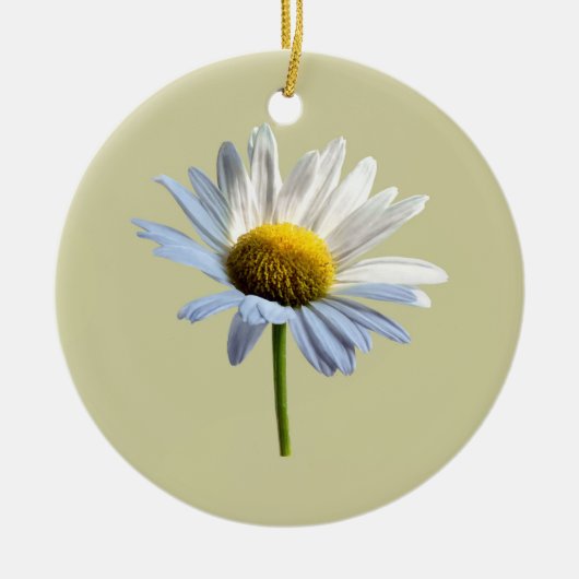 Daisy Shadow en Light Keramisch Ornament (Voorkant)