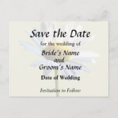 Daisy Shadow en Light Wedding Supplies Aankondigingskaart (Voorkant)