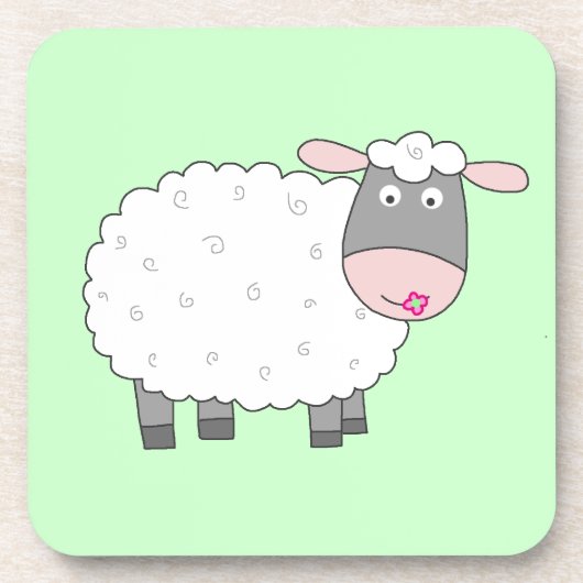 Daisy Sheep Bier Onderzetter (Voorkant)