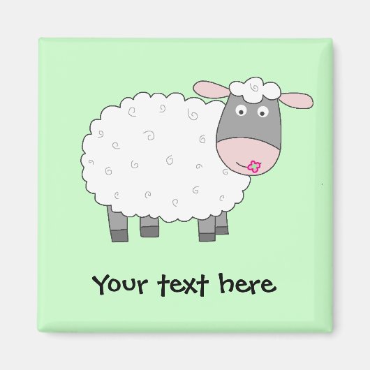 Daisy Sheep Magneet (Voorkant)