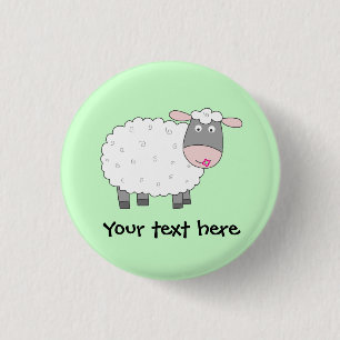 Daisy Sheep Ronde Button 3,2 Cm