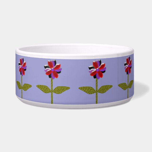 Daisy Shining Plastic Hondenbak Voerbakje (Voorkant)