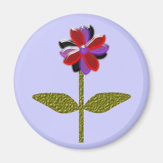 Daisy Shining Plastic Magnet (Voorkant)