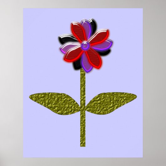 Daisy Shining Plastic print (Voorkant)