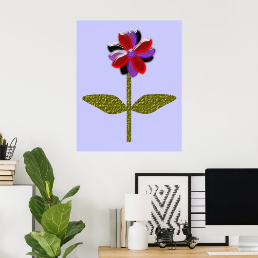 Daisy Shining Plastic print (Thuiskantoor)