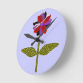 Daisy Shining Plastic Wall Clock Ronde Klok (Hoek)
