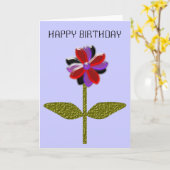 Daisy Shining Plastic  Wenskaart Kaart (Gele Bloem)