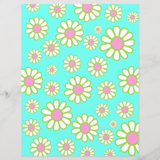 Daisy Simple Aqua (Achterkant)