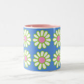 Daisy Simple Blue Tweekleurige Koffiemok (Center)