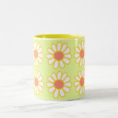 Daisy Simple Green Tweekleurige Koffiemok (Center)