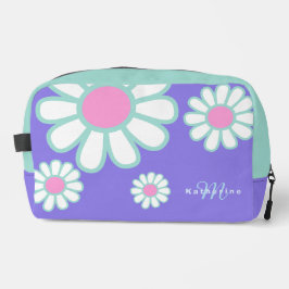 Daisy Simple Monogram Paarse Toilettasje