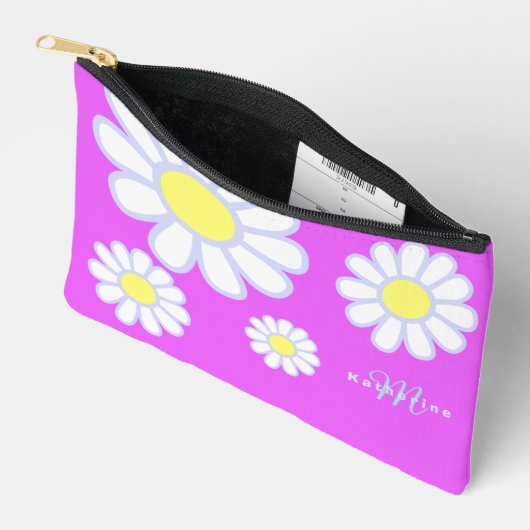 Daisy Simple Monogram Violet Etui (Open)