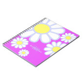 Daisy Simple Monogram Violet Notitieboek (Linkerzijde)