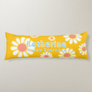 Daisy Simple Oranje Yellow Lichaamskussen