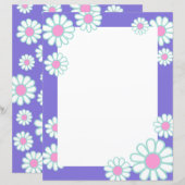 Daisy Simple Paarse (Voorkant / Achterkant)