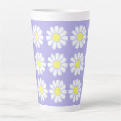 Daisy Simple Paarse Latte Mok (Voorkant)