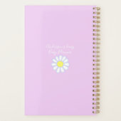 Daisy Simple Pastel Pink Foto Baby Planner (Achterkant)