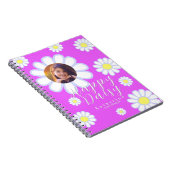 Daisy Simple Photo Violet Notitieboek (Rechterzijde)