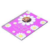 Daisy Simple Photo Violet Notitieboek (Linkerzijde)