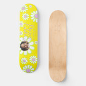 Daisy Simple Photo Yellow Persoonlijk Skateboard (Voorkant)