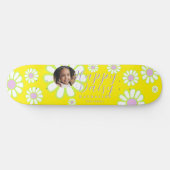 Daisy Simple Photo Yellow Persoonlijk Skateboard (Horizontaal)