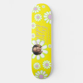 Daisy Simple Photo Yellow Persoonlijk Skateboard (Voorkant)