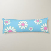 Daisy Simple Sinaasappel Blue Lichaamskussen (Achterkant)