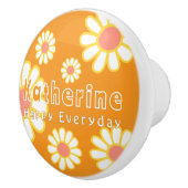 Daisy Simple Sinaasappel Keramische Knop (Rechts)