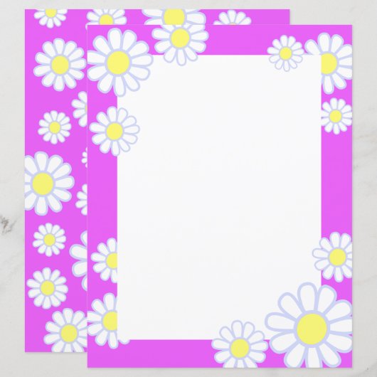 Daisy Simple Violet (Voorkant / Achterkant)