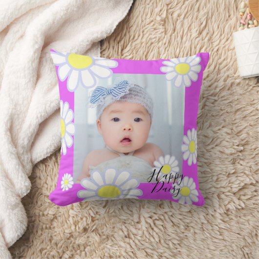 Daisy Simple Violet Foto Kussen (Deken)