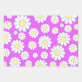 Daisy Simple Violet Inpakpapier Vel (Voorkant 3)