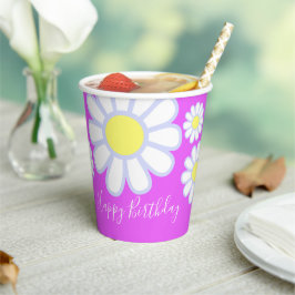 Daisy Simple Violet Papieren Bekers