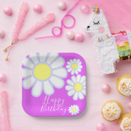 Daisy Simple Violet Papieren Bordje