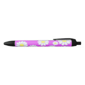Daisy Simple Violet Zwarte Inkt Pen (Bovenkant)