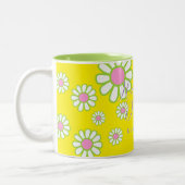 Daisy Simple Yellow Tweekleurige Koffiemok (Links)