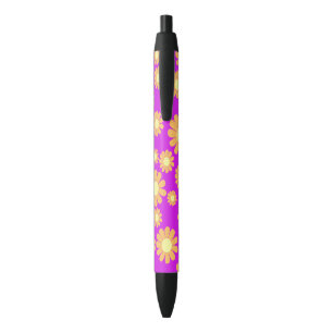 Daisy Sinaasappel Magenta Zwarte Inkt Pen