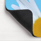 Daisy Sky Blue Elegant White Script Muismat (Hoek)