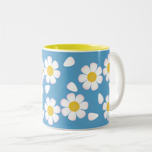 Daisy Sky Springtime-Mok Tweekleurige Koffiemok (Voorkant rechts)