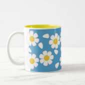 Daisy Sky Springtime-Mok Tweekleurige Koffiemok (Links)