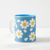 Daisy Sky Springtime-Mok Tweekleurige Koffiemok (Voorkant links)