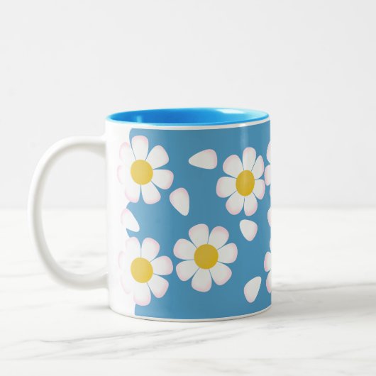 Daisy Sky Springtime-Mok Tweekleurige Koffiemok (Links)