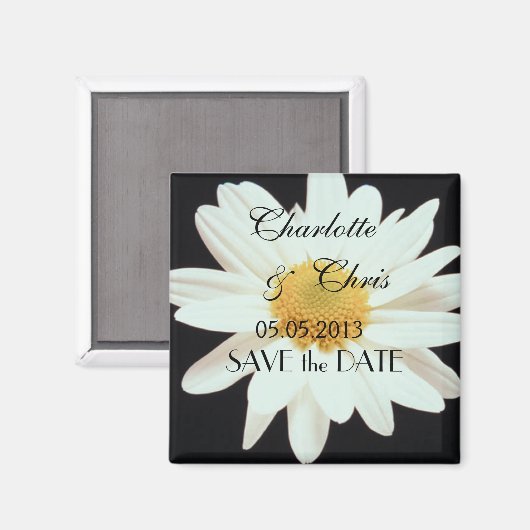 Daisy; Sla de datummagneet op Magneet (Voorkant / Achterkant)