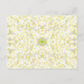 Daisy slaat de datum op aankondigingskaart (Achterkant)