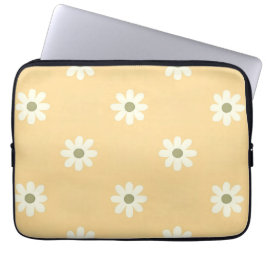 Daisy Smile Bloemige tiener meisje Laptop Sleeve