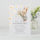 Daisy Some Bunny gaat een Pasen draaien Kaart (Staand voorkant)