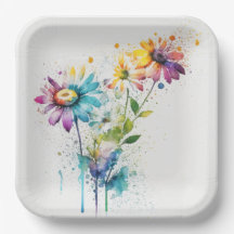 Daisy Spatter, levendige kleuren,