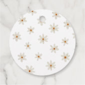 Daisy Spring Baby shower Bedankjes Labels (Achterkant)