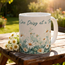 Daisy Spring Bloemstuk Script voor waardering voor Koffiemok