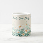 Daisy Spring Bloemstuk Script voor waardering voor Koffiemok (Center)